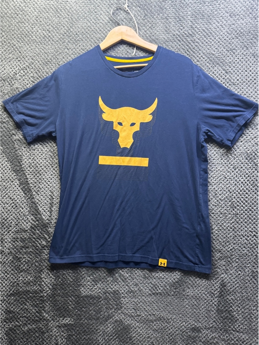 No Bull Dwayne the Rock Johnson Men’s Large Blue Tshirt 636